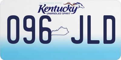 KY license plate 096JLD