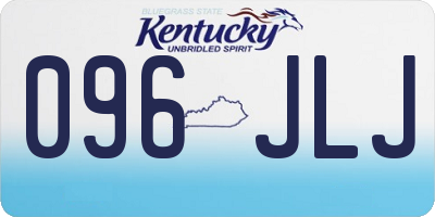 KY license plate 096JLJ