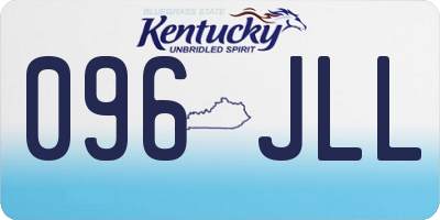 KY license plate 096JLL