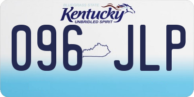KY license plate 096JLP