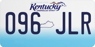 KY license plate 096JLR
