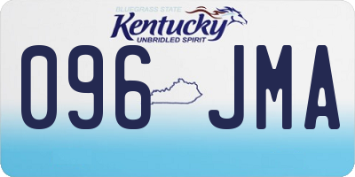 KY license plate 096JMA