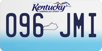 KY license plate 096JMI