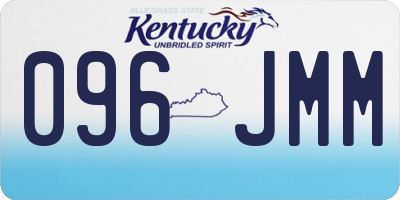 KY license plate 096JMM