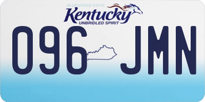 KY license plate 096JMN