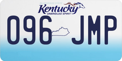 KY license plate 096JMP