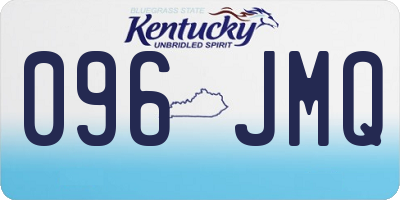 KY license plate 096JMQ