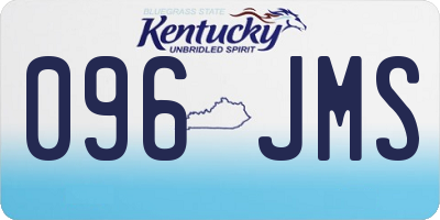 KY license plate 096JMS