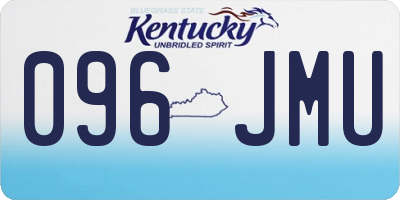 KY license plate 096JMU