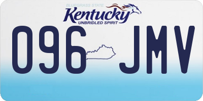 KY license plate 096JMV