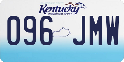 KY license plate 096JMW