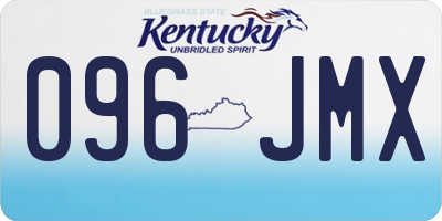 KY license plate 096JMX