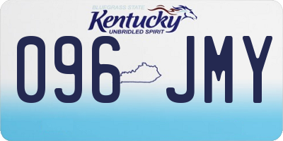 KY license plate 096JMY