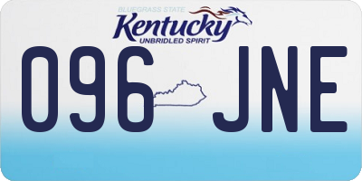 KY license plate 096JNE