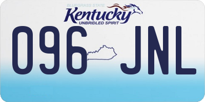 KY license plate 096JNL