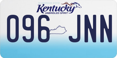 KY license plate 096JNN
