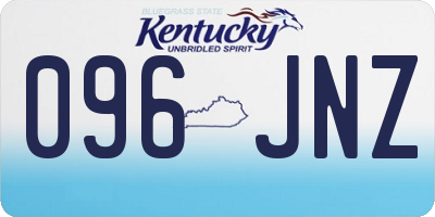 KY license plate 096JNZ