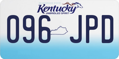 KY license plate 096JPD