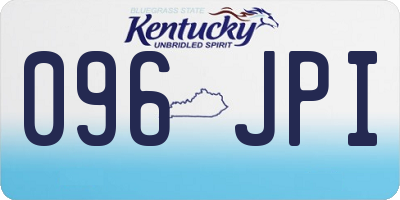 KY license plate 096JPI