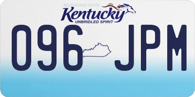 KY license plate 096JPM