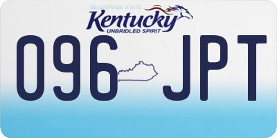 KY license plate 096JPT