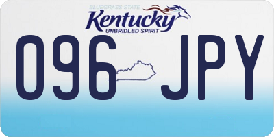 KY license plate 096JPY