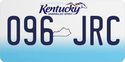 KY license plate 096JRC