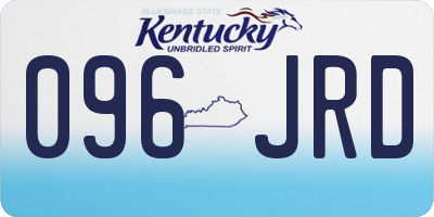 KY license plate 096JRD