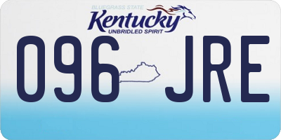 KY license plate 096JRE
