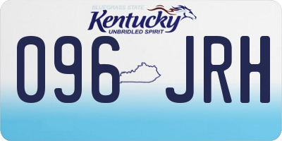 KY license plate 096JRH