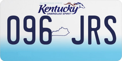 KY license plate 096JRS
