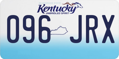 KY license plate 096JRX