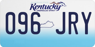 KY license plate 096JRY