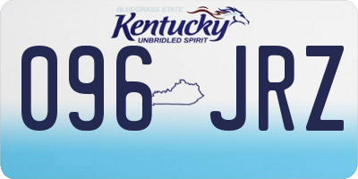 KY license plate 096JRZ