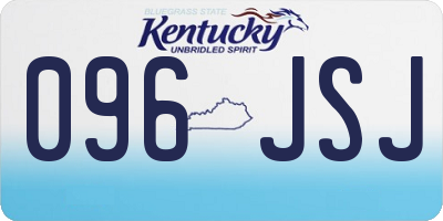 KY license plate 096JSJ