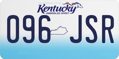 KY license plate 096JSR