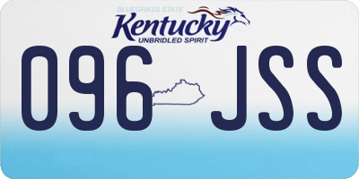 KY license plate 096JSS