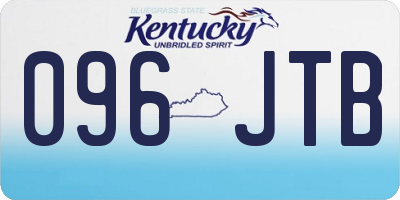 KY license plate 096JTB