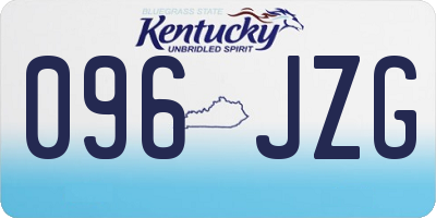 KY license plate 096JZG