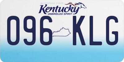 KY license plate 096KLG