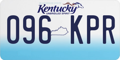 KY license plate 096KPR
