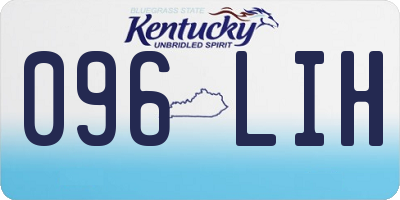 KY license plate 096LIH