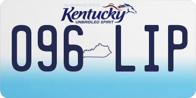 KY license plate 096LIP