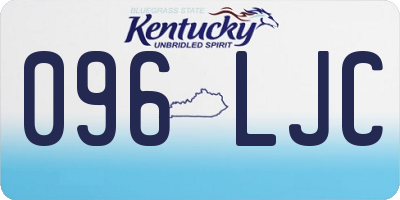 KY license plate 096LJC
