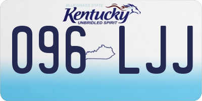 KY license plate 096LJJ
