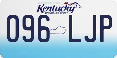 KY license plate 096LJP