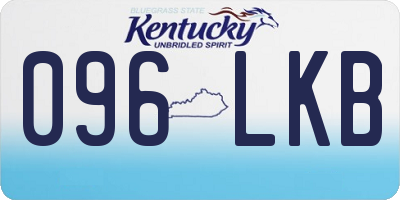 KY license plate 096LKB