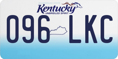 KY license plate 096LKC