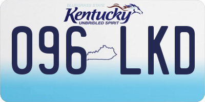 KY license plate 096LKD
