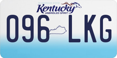 KY license plate 096LKG